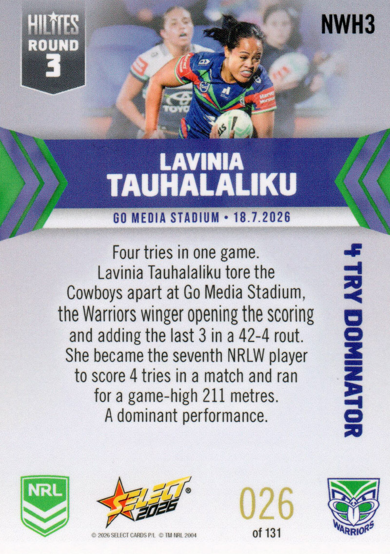 Lavinia Tauhalaliku back