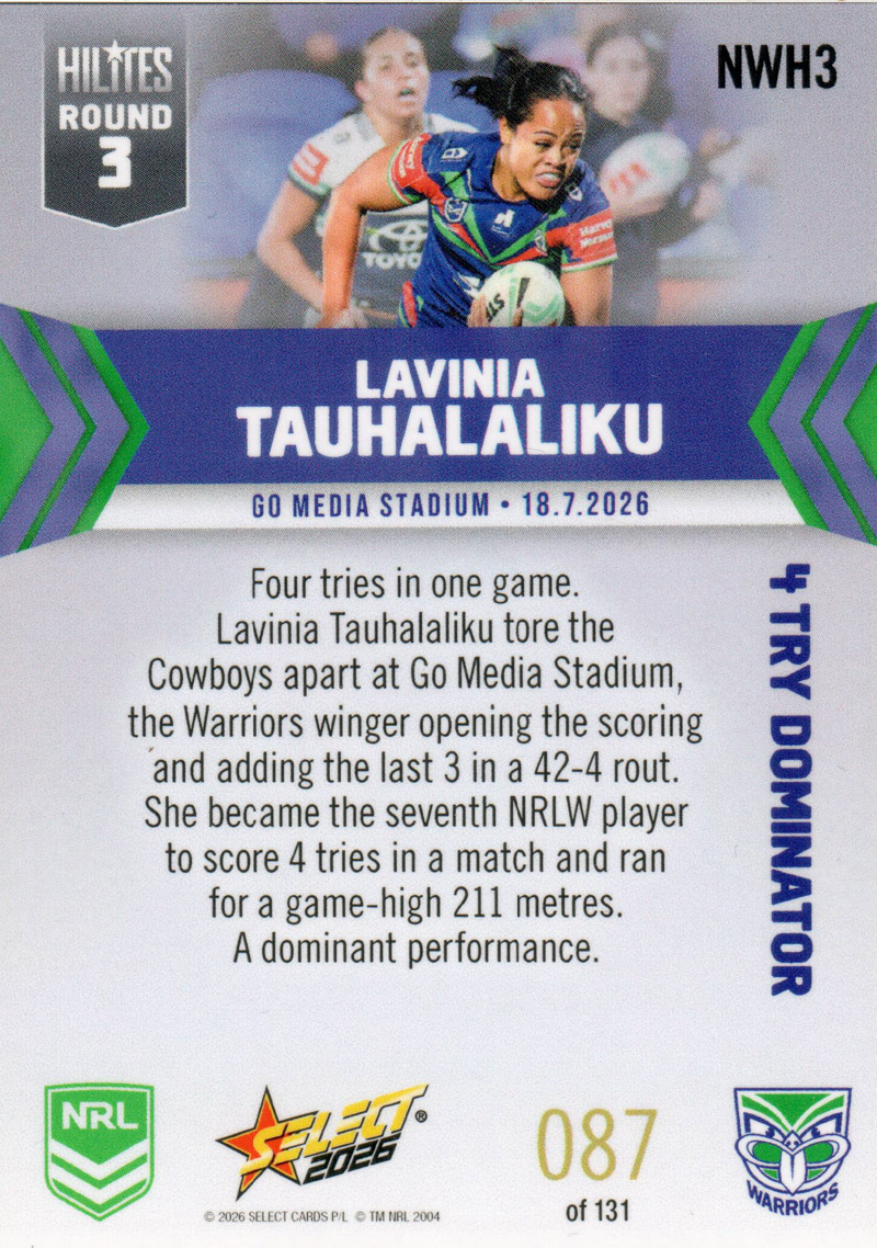 Lavinia Tauhalaliku back