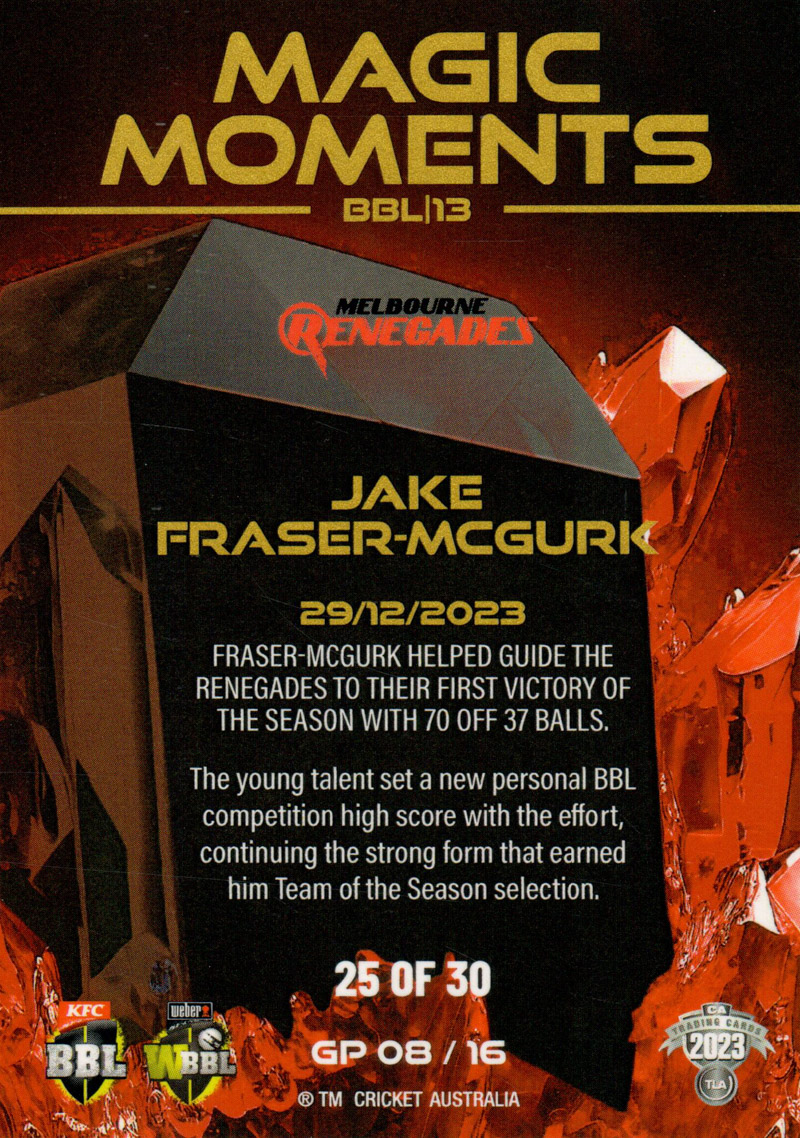 Jake Fraser-McGurk back