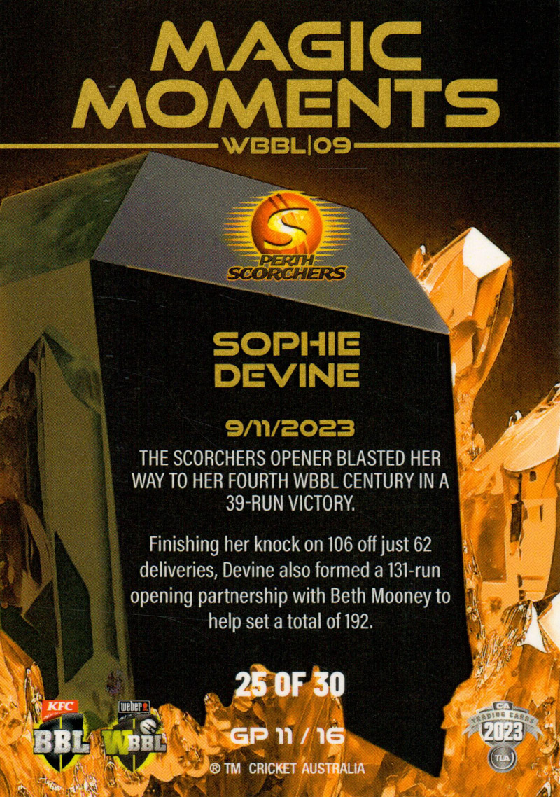 Sophie Devine back