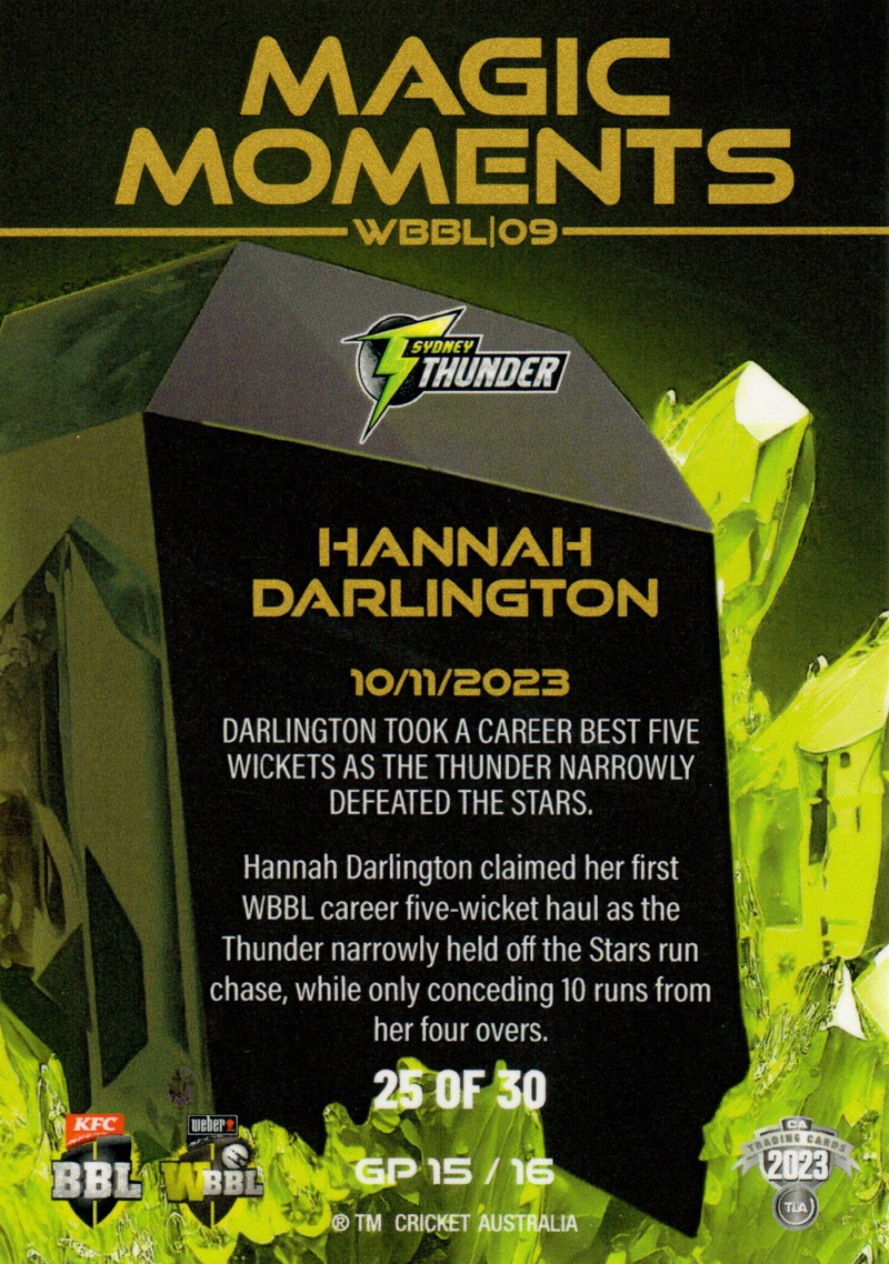 Hannah Darlington back