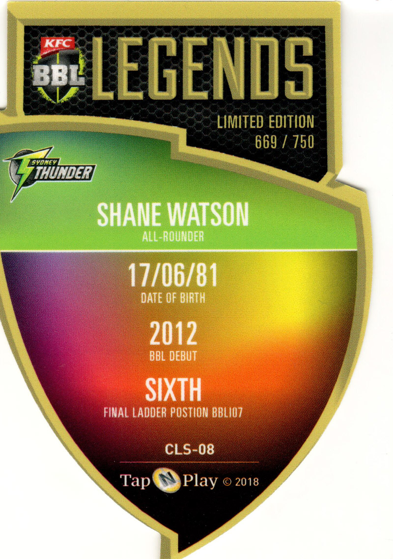 Shane Watson back