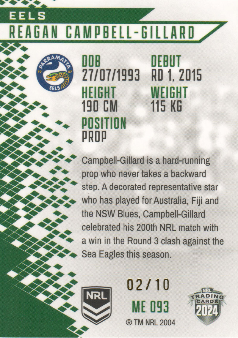 Reagan Campbell-Gillard back
