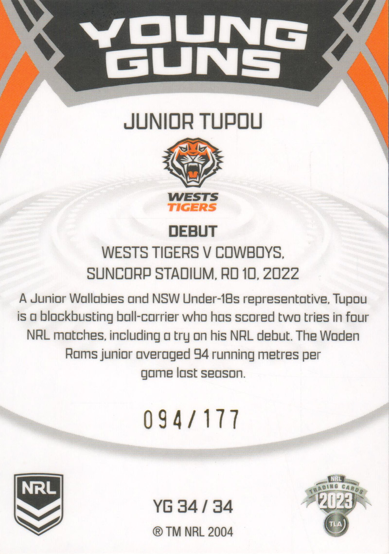 Junior Tupou back