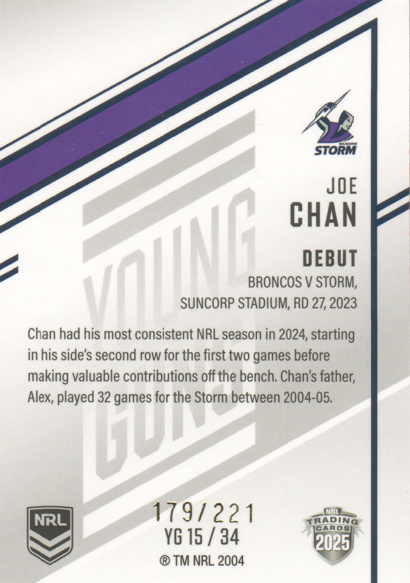 Joe Chan back