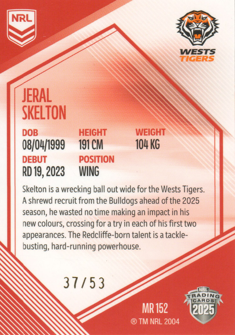 Jeral Skelton back