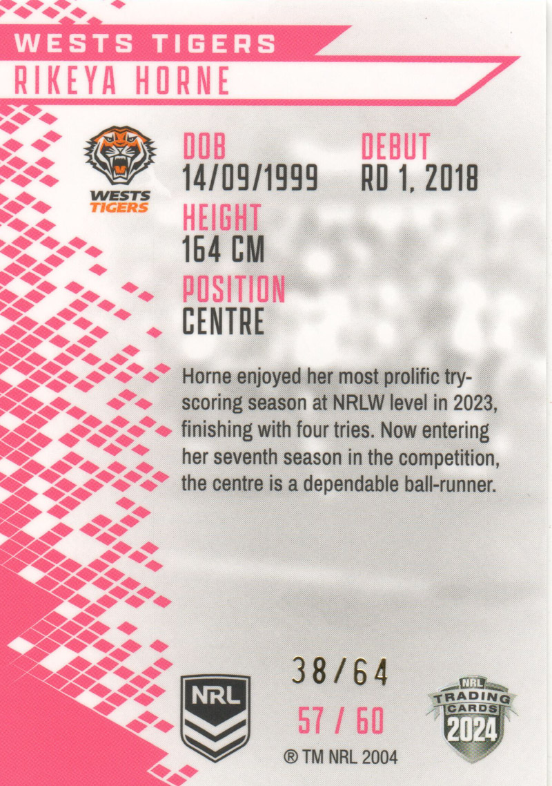 Rikeya Horne back