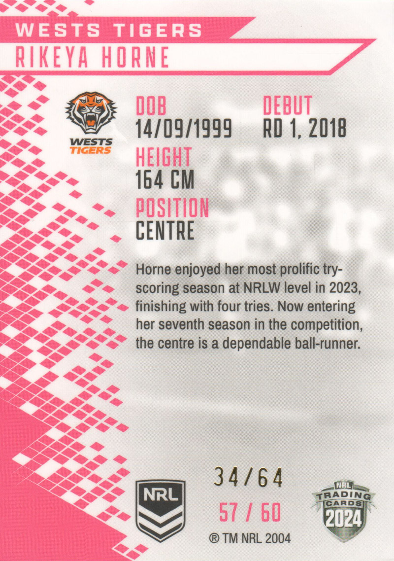 Rikeya Horne back