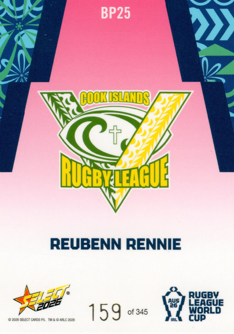 Reubenn Rennie back