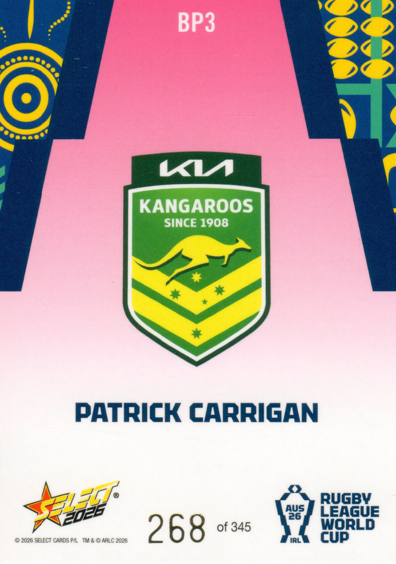 Patrick Carrigan back