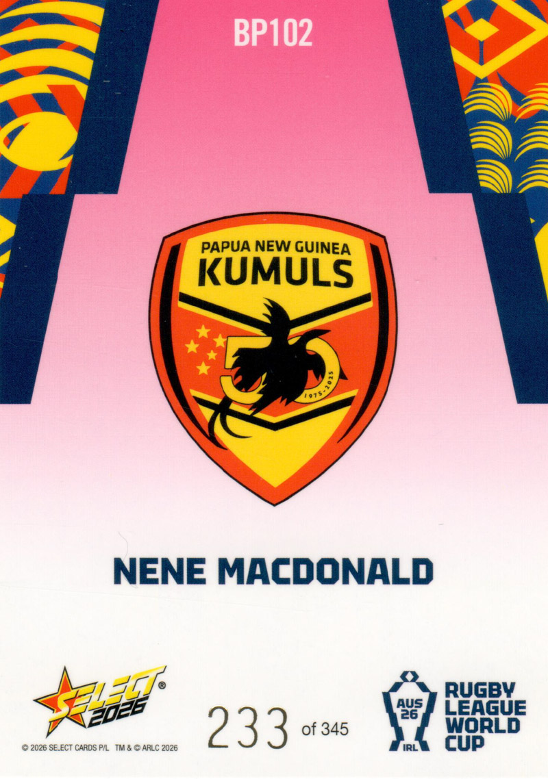 Nene Macdonald back