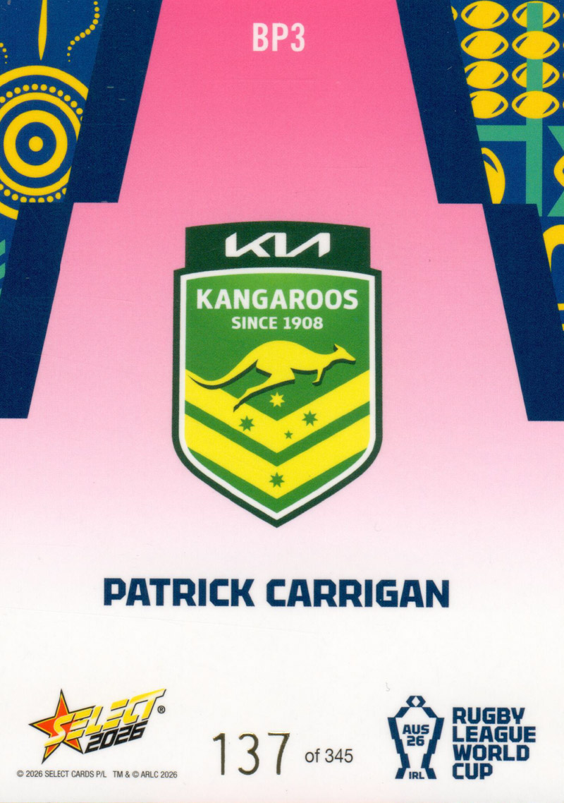 Patrick Carrigan back