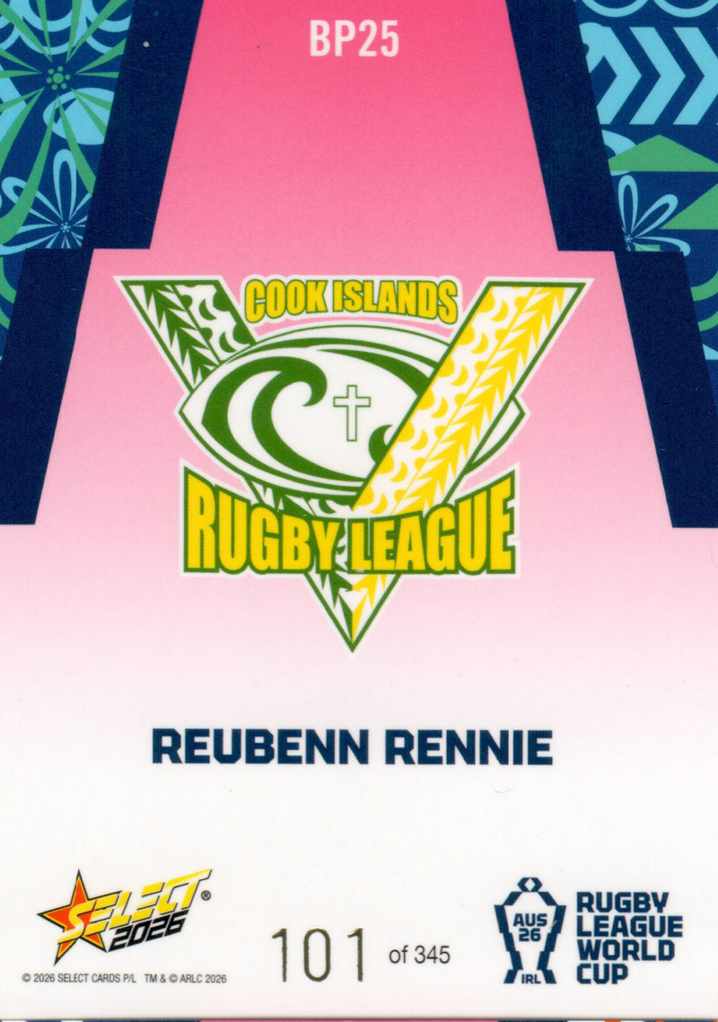 Reubenn Rennie back