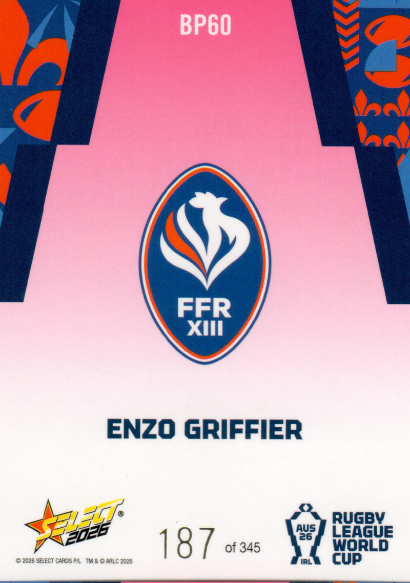 Enzo Griffier back