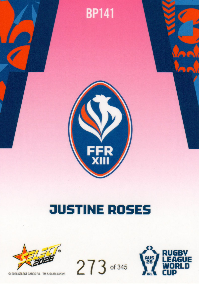 Justine Roses back