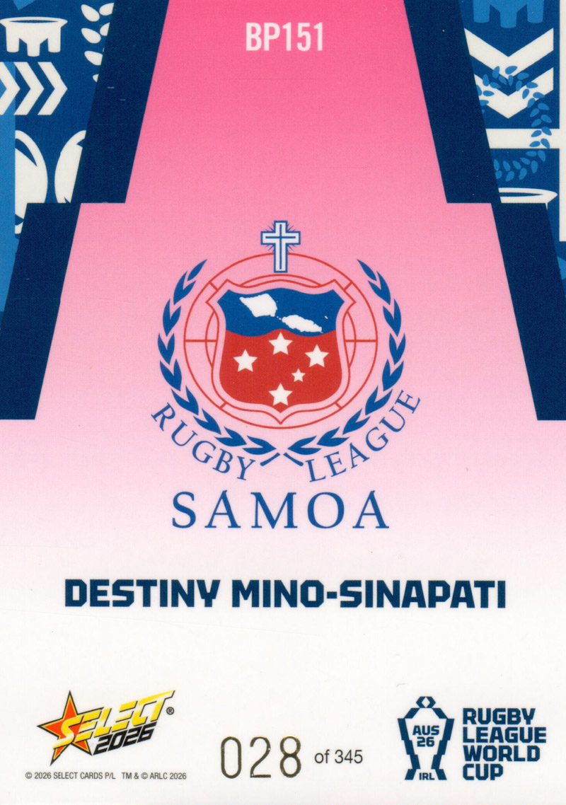 Destiny Mino-Sinapati back