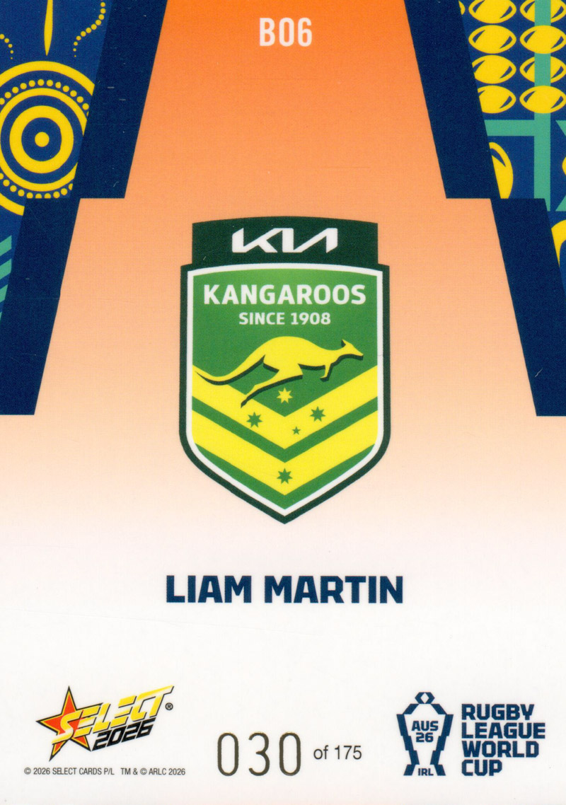 Liam Martin back