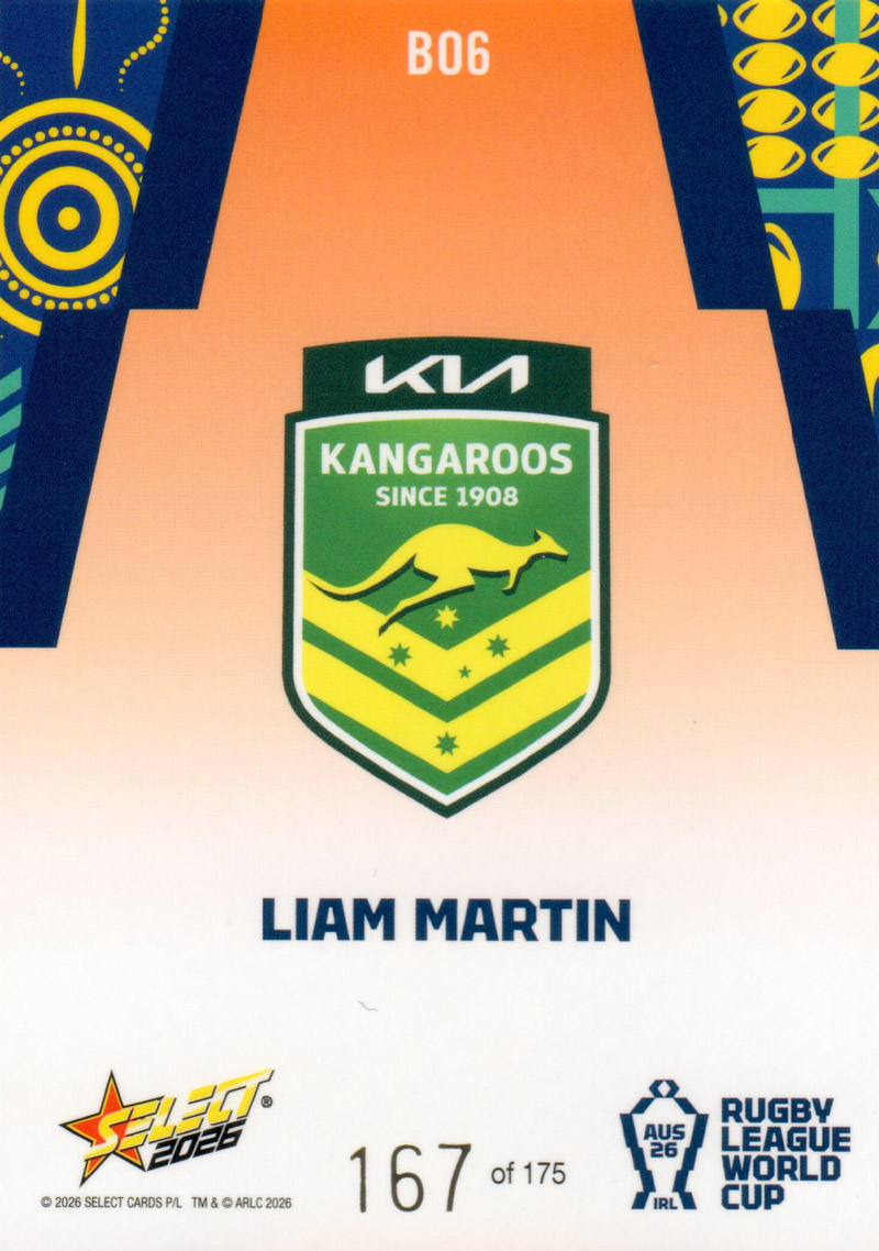 Liam Martin back
