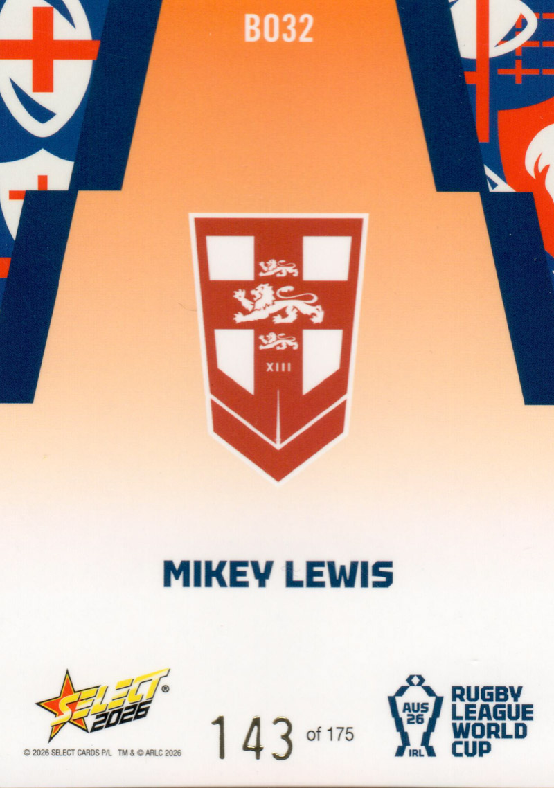 Mikey Lewis back