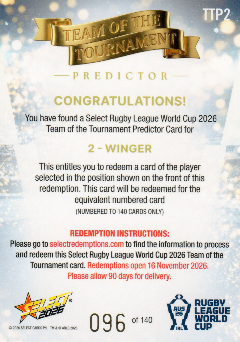 Winger Predictor back