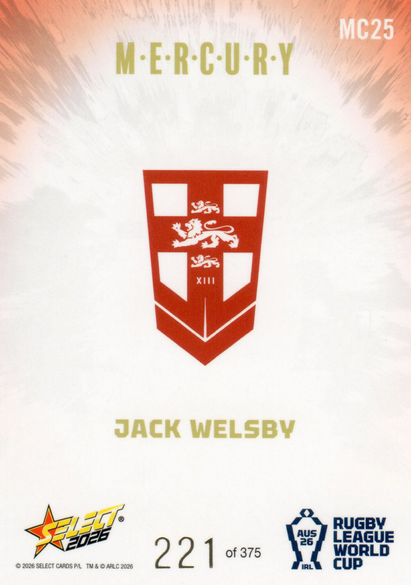 Jack Welsby back