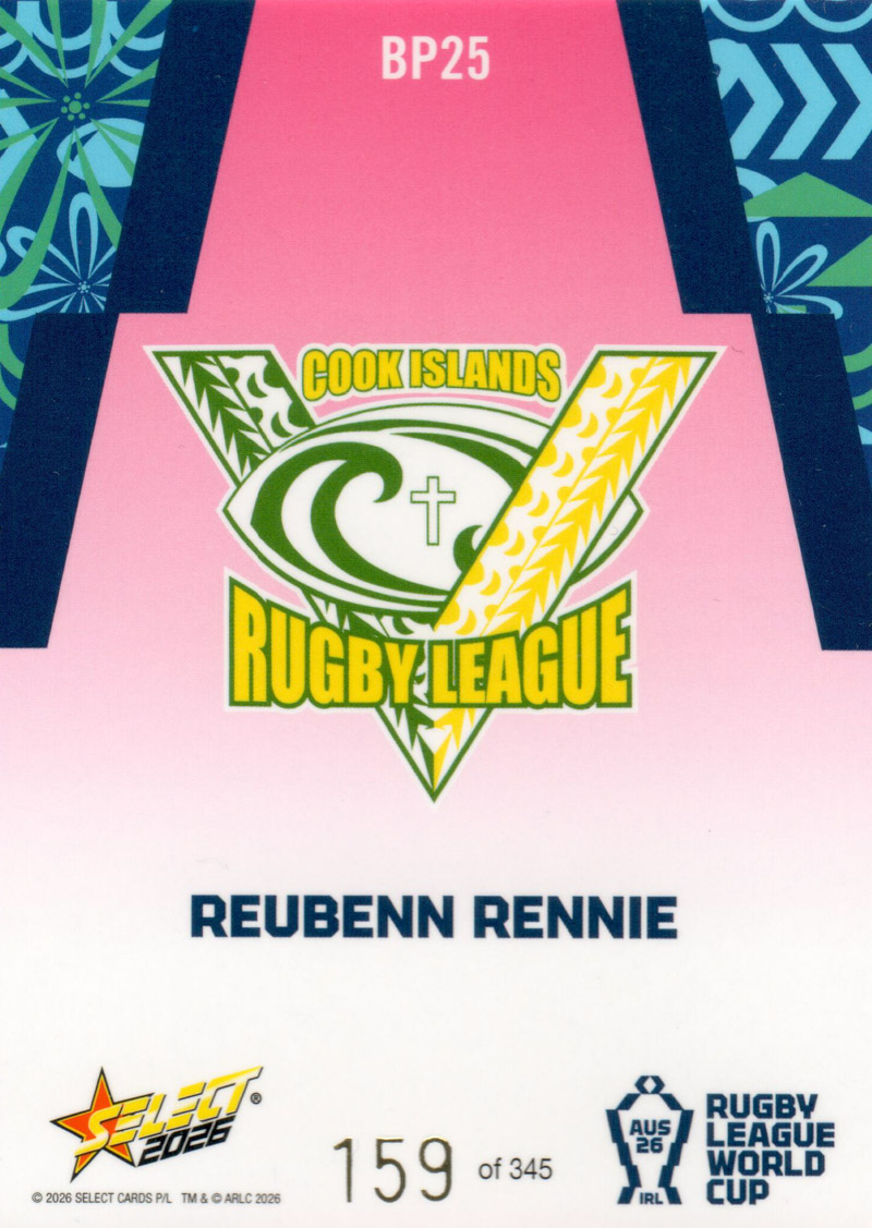 Reubenn Rennie back
