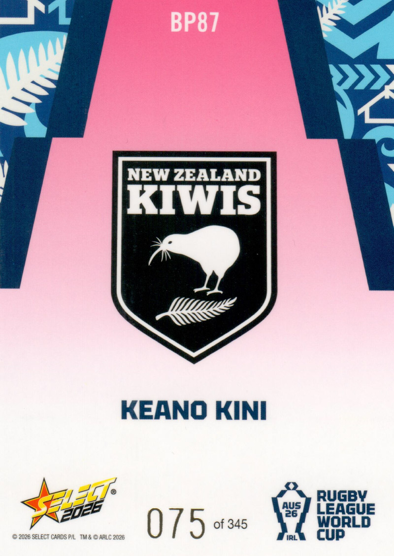Keano Kini back