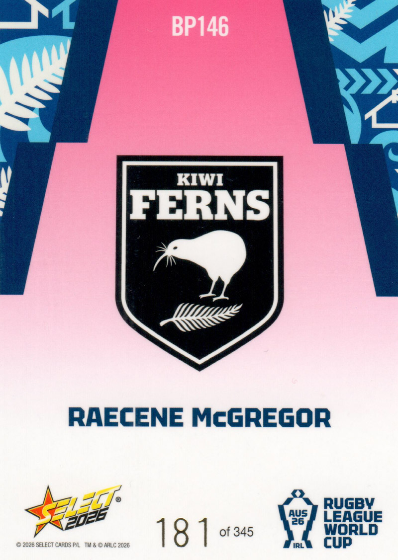 Raecene McGregor back