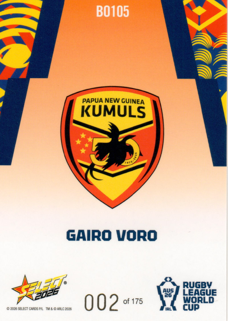 Gairo Voro back