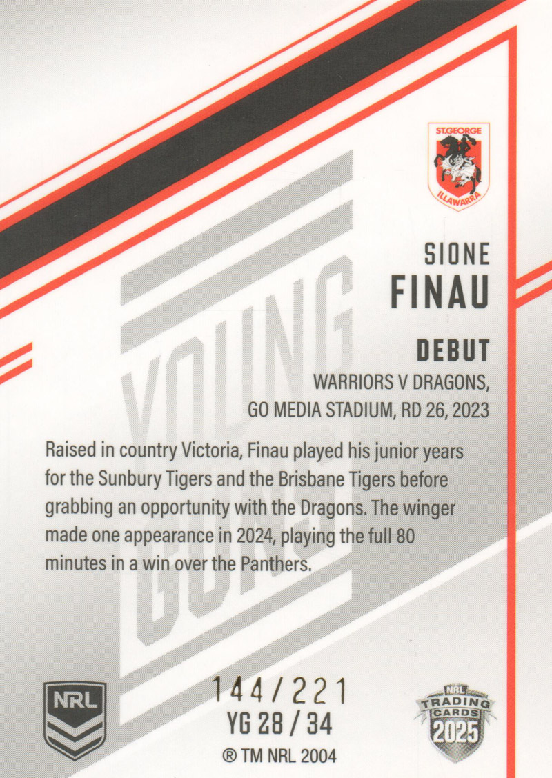 Sione Finau back