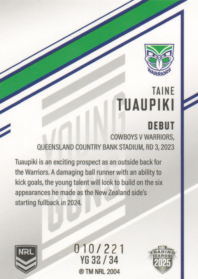 Taine Tuaupiki back