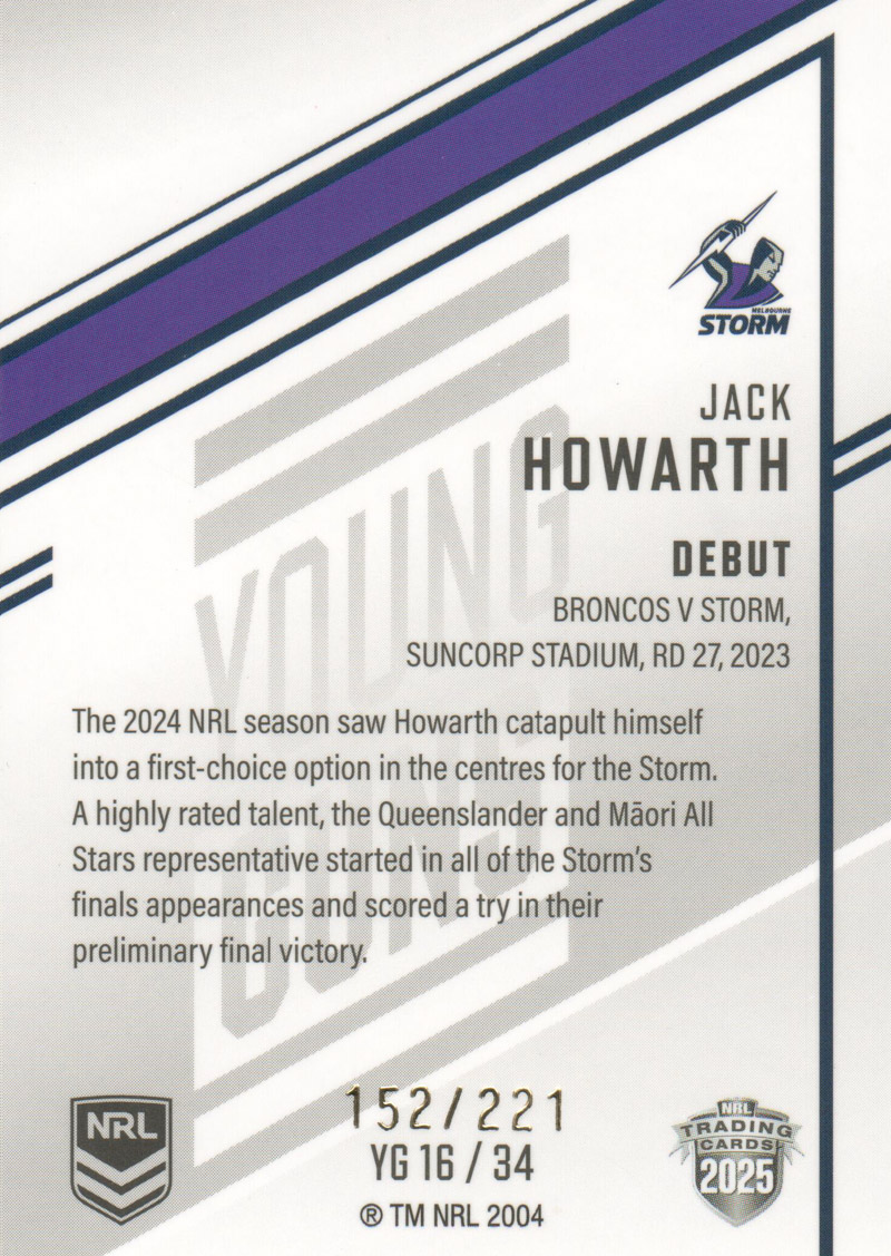 Jack Howarth back
