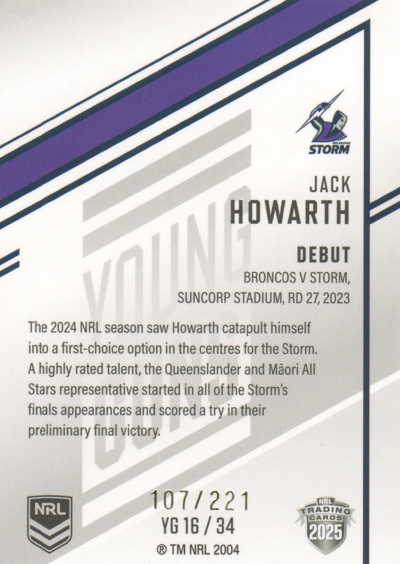 Jack Howarth back