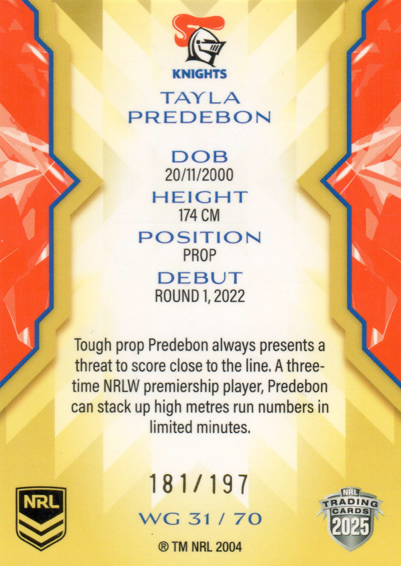 Tayla Predebon back