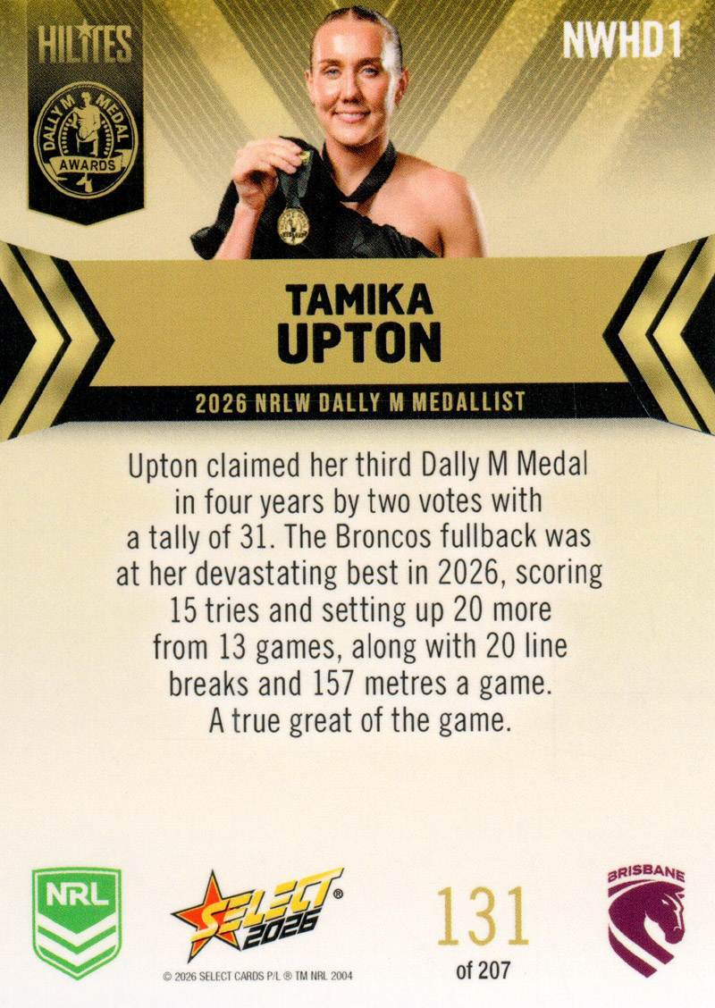 Tamika Upton back