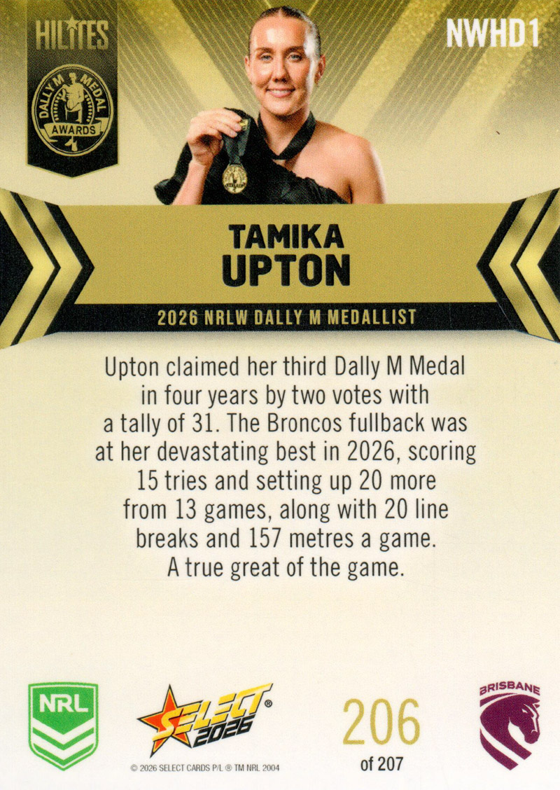 Tamika Upton back