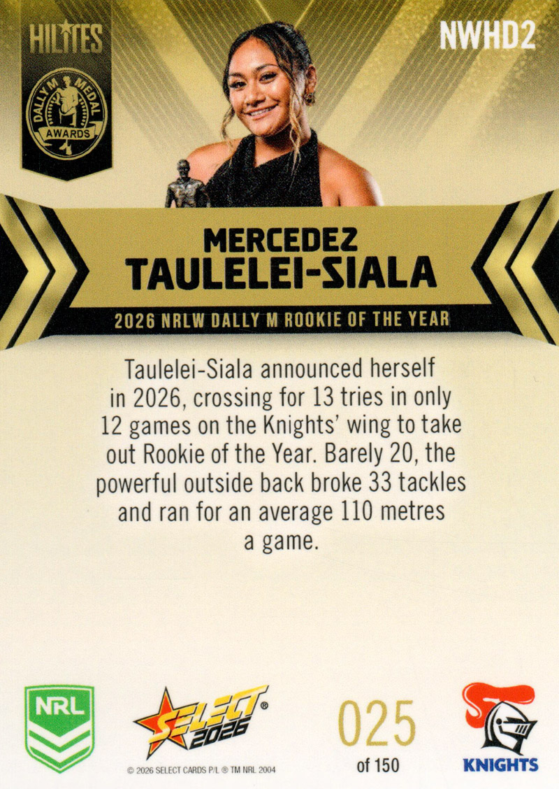 Mercedez Taulelei-Siala back