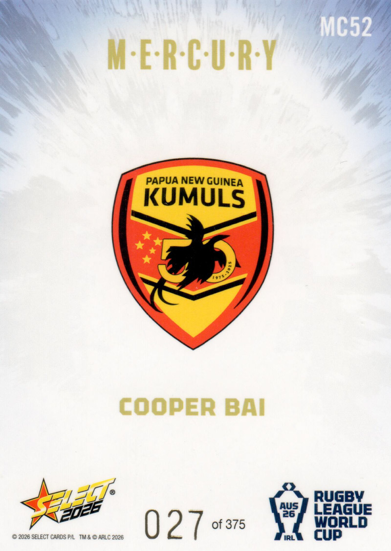 Cooper Bai back