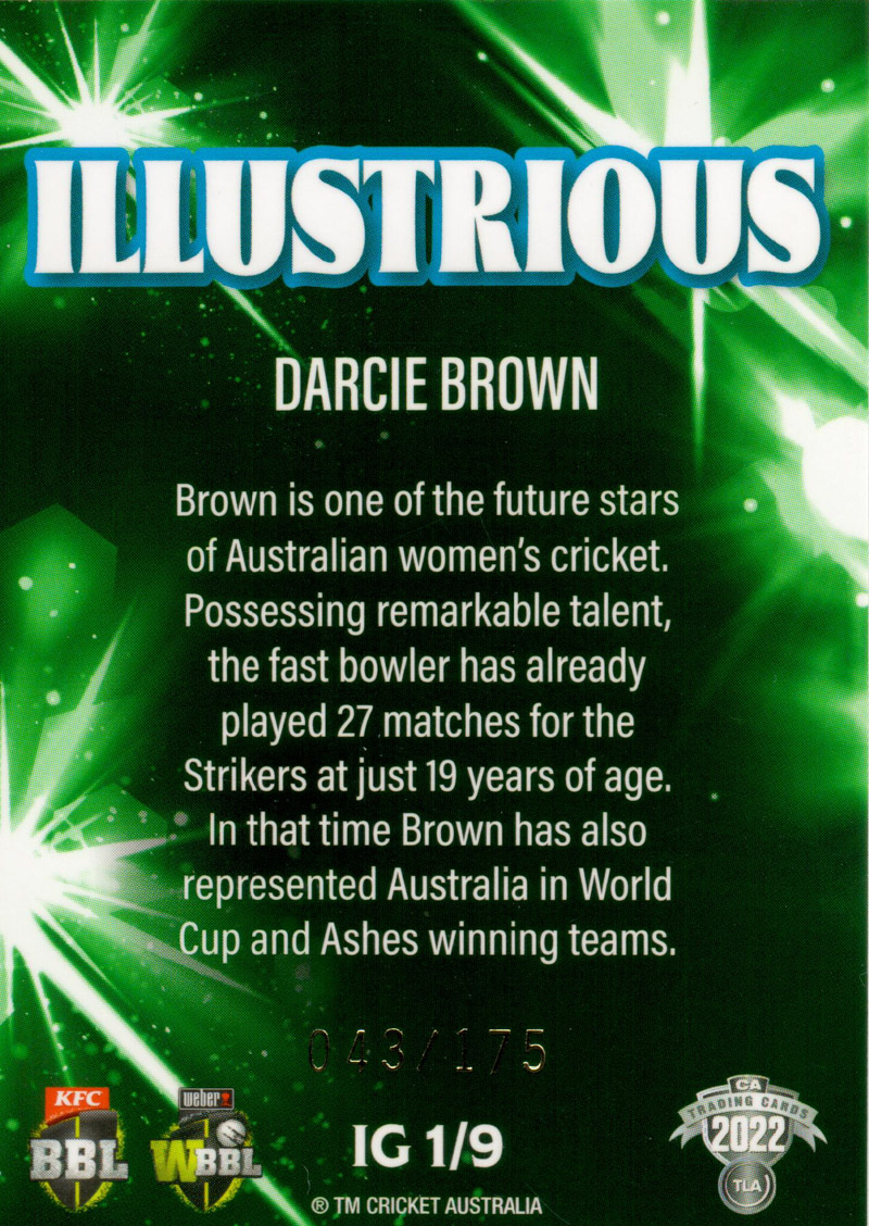 Darcie Brown back