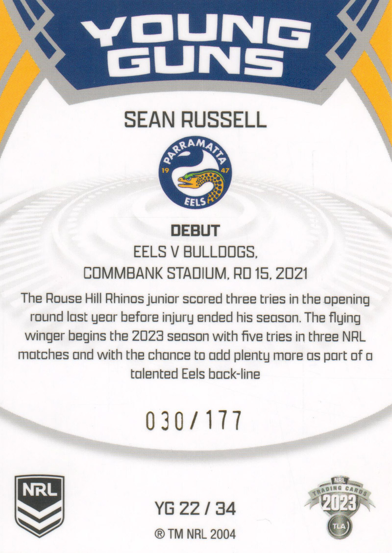 Sean Russell back