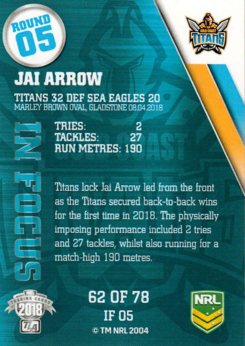 Jai Arrow back