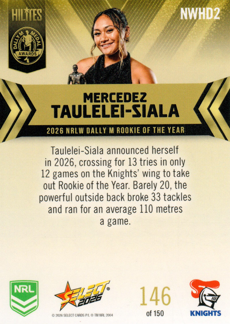 Mercedez Taulelei-Siala back