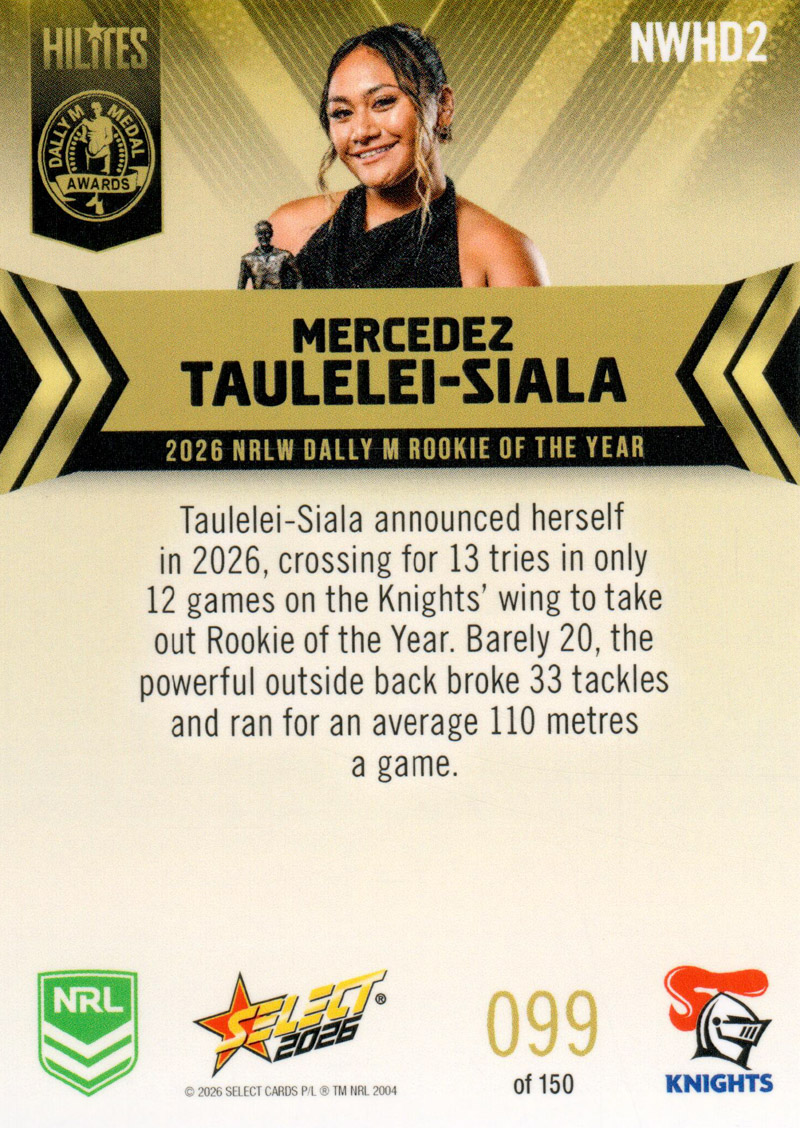 Mercedez Taulelei-Siala back