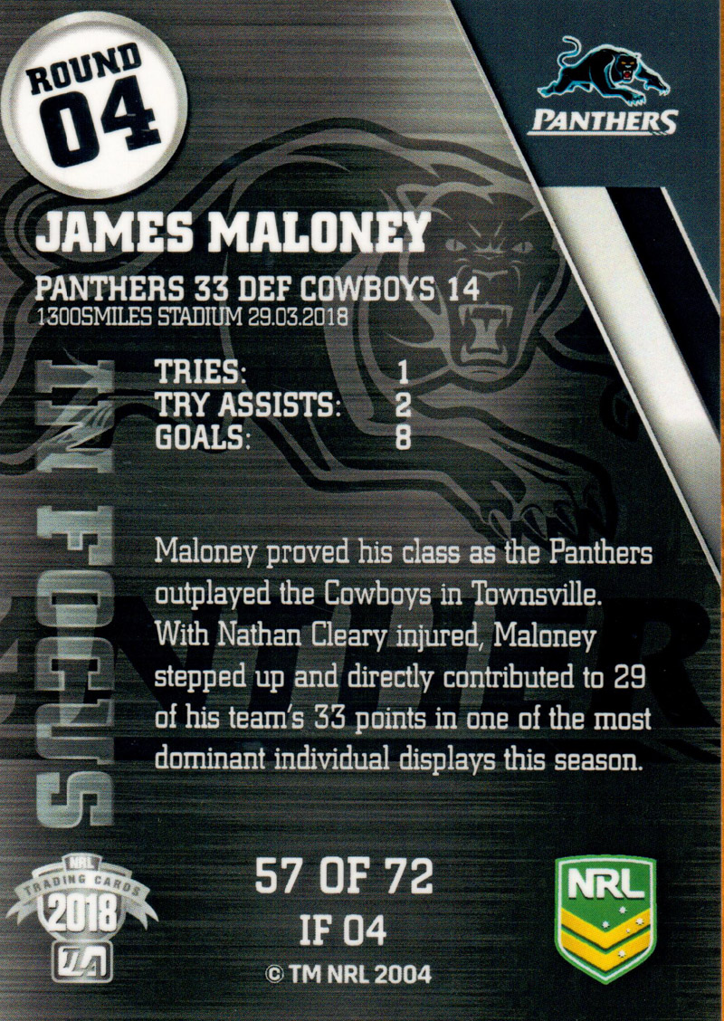 James Maloney back